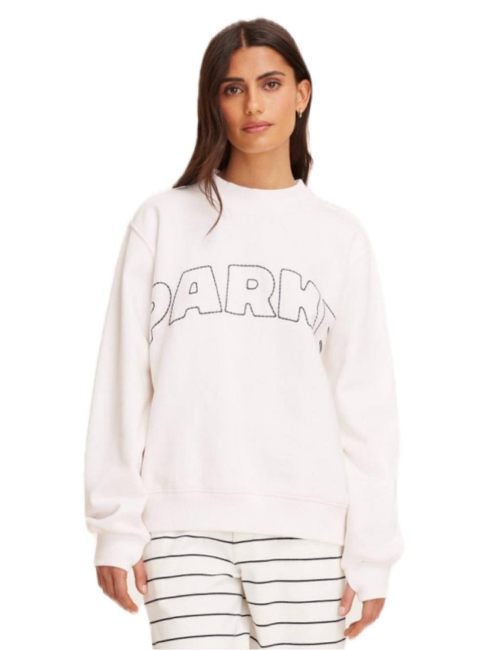Parke x Target Mockneck Pullover Sweatshirt Cream L/XL